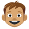 Boy - Medium emoji on Facebook